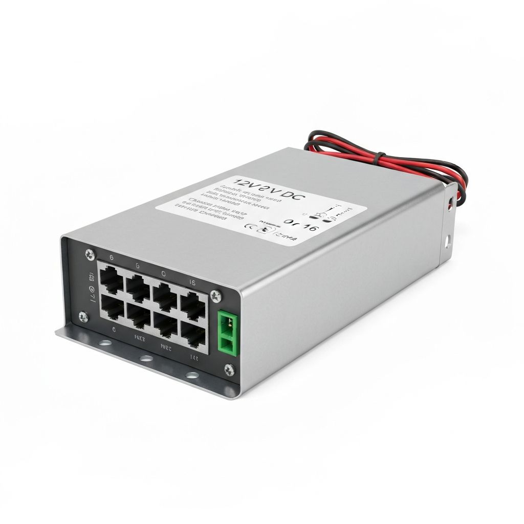 12V DC 16-Channel CCTV Camera Power Supply Box — 10A